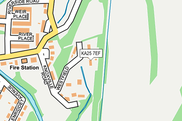 KA25 7EF map - OS OpenMap – Local (Ordnance Survey)