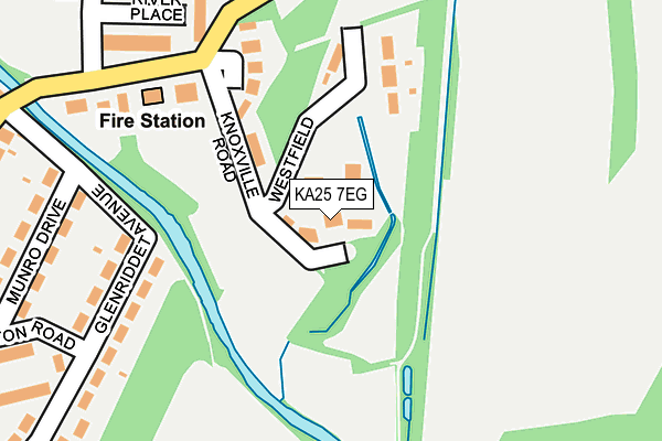 KA25 7EG map - OS OpenMap – Local (Ordnance Survey)