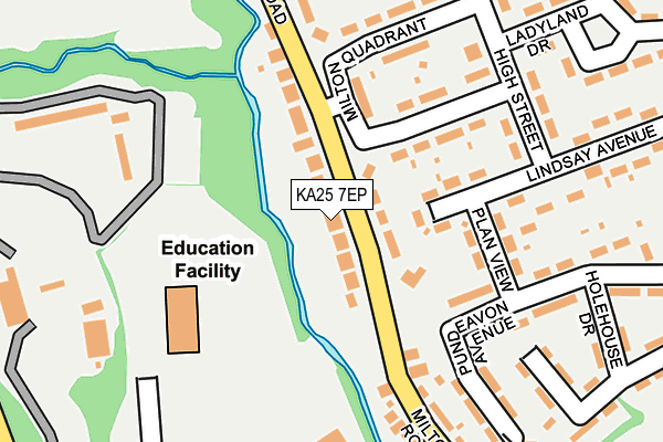 KA25 7EP map - OS OpenMap – Local (Ordnance Survey)