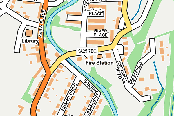 KA25 7EQ map - OS OpenMap – Local (Ordnance Survey)