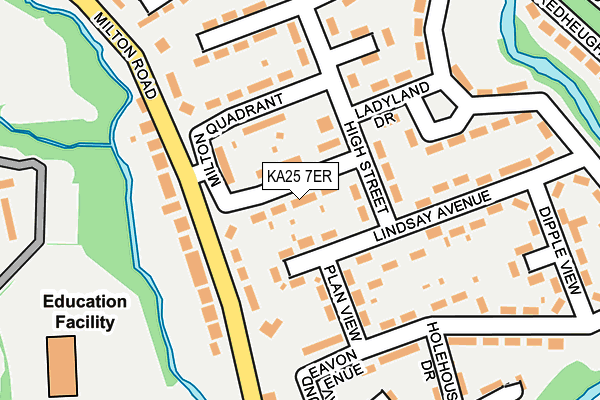 KA25 7ER map - OS OpenMap – Local (Ordnance Survey)
