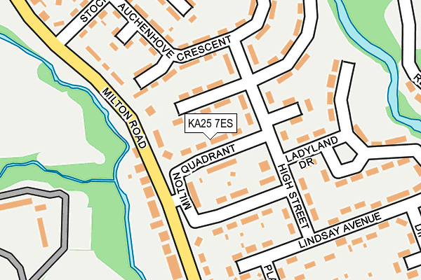 KA25 7ES map - OS OpenMap – Local (Ordnance Survey)