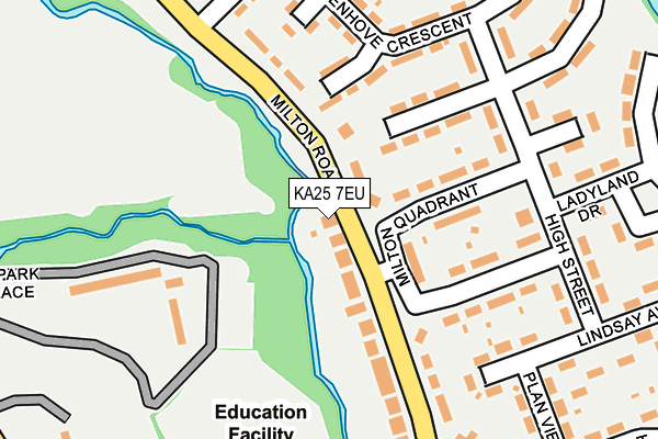 KA25 7EU map - OS OpenMap – Local (Ordnance Survey)