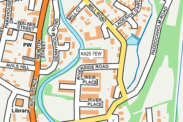 KA25 7EW map - OS OpenMap – Local (Ordnance Survey)