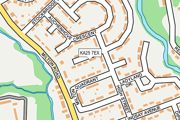 KA25 7EX map - OS OpenMap – Local (Ordnance Survey)