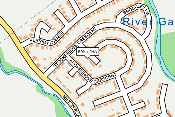 KA25 7HA map - OS OpenMap – Local (Ordnance Survey)