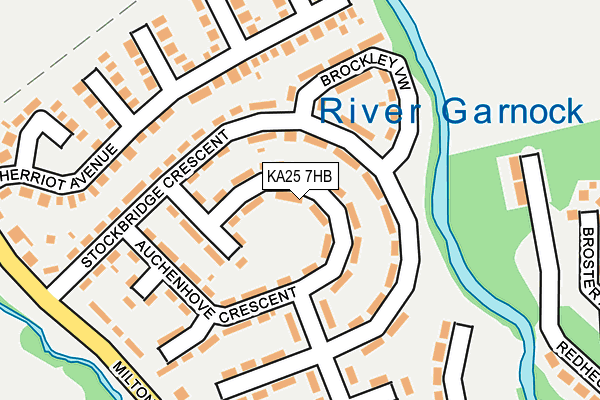 KA25 7HB map - OS OpenMap – Local (Ordnance Survey)