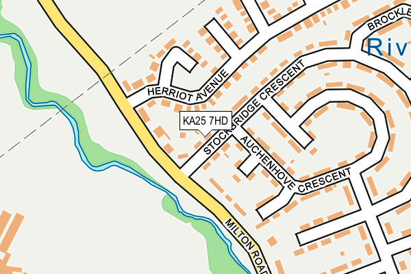 KA25 7HD map - OS OpenMap – Local (Ordnance Survey)
