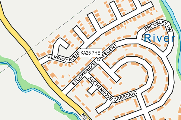 KA25 7HE map - OS OpenMap – Local (Ordnance Survey)