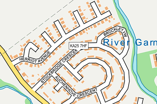 KA25 7HF map - OS OpenMap – Local (Ordnance Survey)