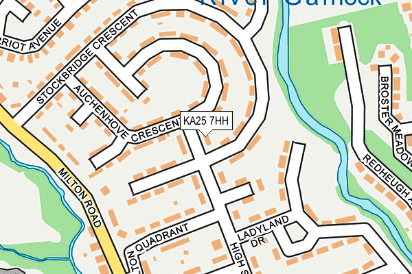 KA25 7HH map - OS OpenMap – Local (Ordnance Survey)