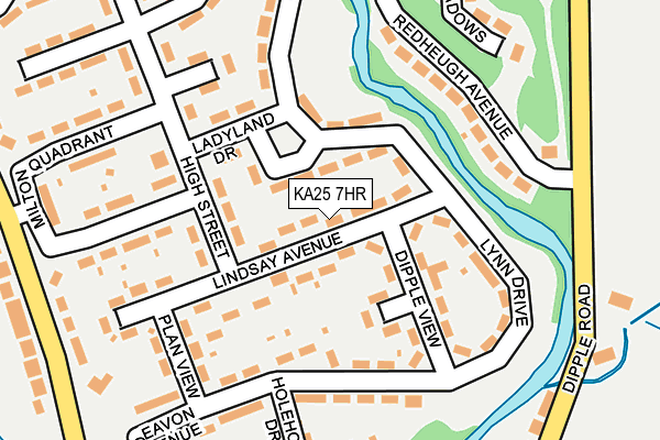 KA25 7HR map - OS OpenMap – Local (Ordnance Survey)