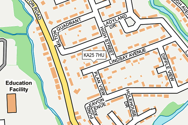 KA25 7HU map - OS OpenMap – Local (Ordnance Survey)
