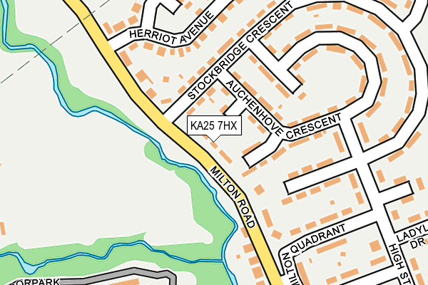 KA25 7HX map - OS OpenMap – Local (Ordnance Survey)