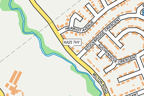 KA25 7HY map - OS OpenMap – Local (Ordnance Survey)