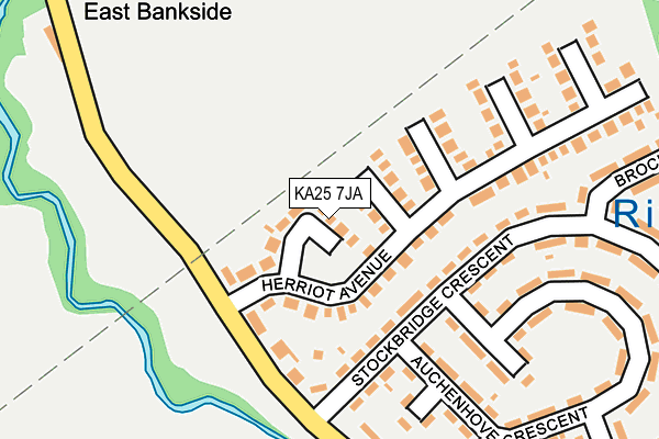 KA25 7JA map - OS OpenMap – Local (Ordnance Survey)