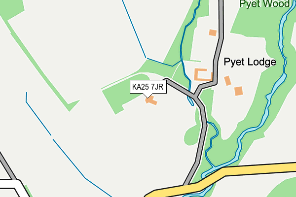 KA25 7JR map - OS OpenMap – Local (Ordnance Survey)