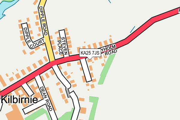 KA25 7JS map - OS OpenMap – Local (Ordnance Survey)