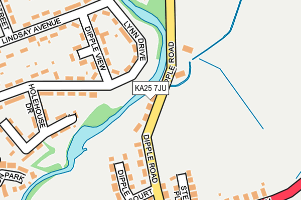 KA25 7JU map - OS OpenMap – Local (Ordnance Survey)