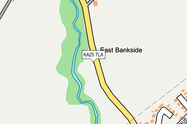 KA25 7LA map - OS OpenMap – Local (Ordnance Survey)