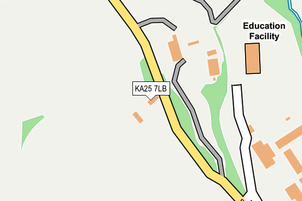 KA25 7LB map - OS OpenMap – Local (Ordnance Survey)