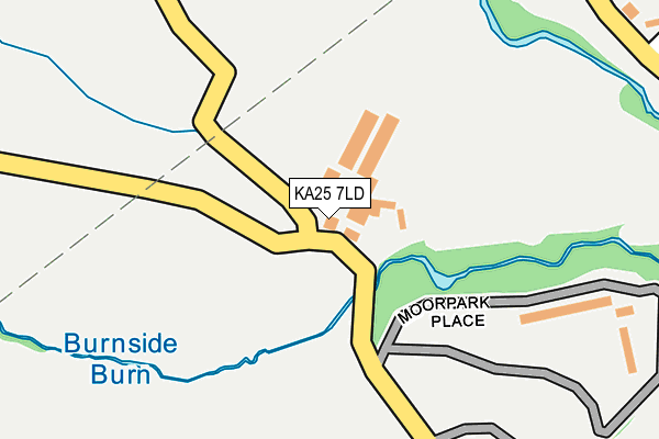 KA25 7LD map - OS OpenMap – Local (Ordnance Survey)