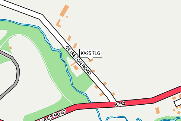 KA25 7LG map - OS OpenMap – Local (Ordnance Survey)