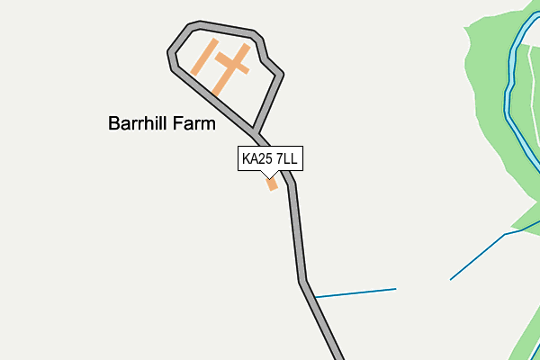 KA25 7LL map - OS OpenMap – Local (Ordnance Survey)