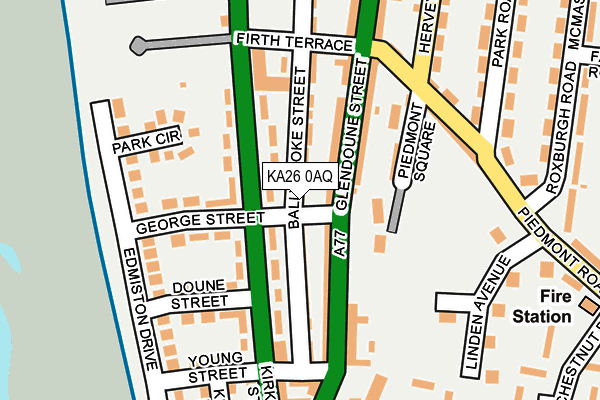 KA26 0AQ map - OS OpenMap – Local (Ordnance Survey)