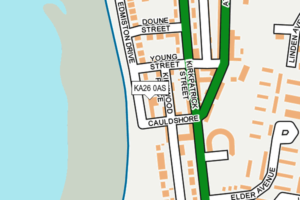 KA26 0AS map - OS OpenMap – Local (Ordnance Survey)