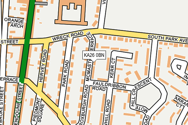 KA26 0BN map - OS OpenMap – Local (Ordnance Survey)