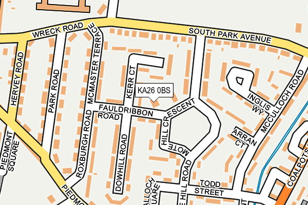 KA26 0BS map - OS OpenMap – Local (Ordnance Survey)