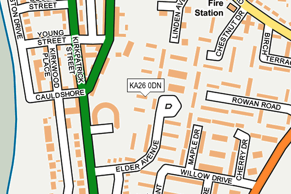 KA26 0DN map - OS OpenMap – Local (Ordnance Survey)