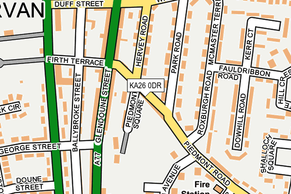 KA26 0DR map - OS OpenMap – Local (Ordnance Survey)