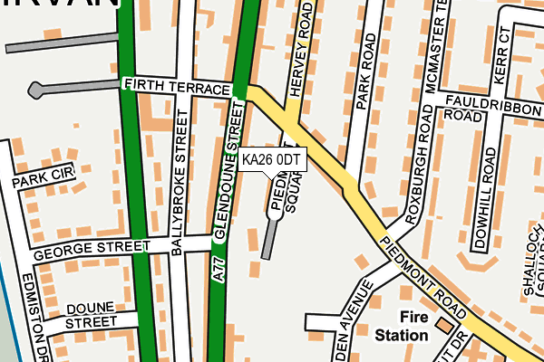 KA26 0DT map - OS OpenMap – Local (Ordnance Survey)