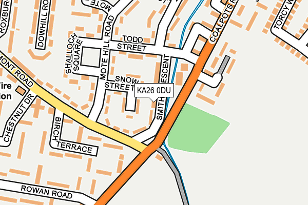 KA26 0DU map - OS OpenMap – Local (Ordnance Survey)