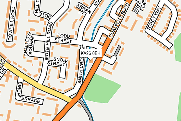 KA26 0EH map - OS OpenMap – Local (Ordnance Survey)