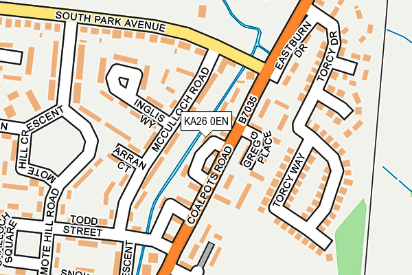 KA26 0EN map - OS OpenMap – Local (Ordnance Survey)