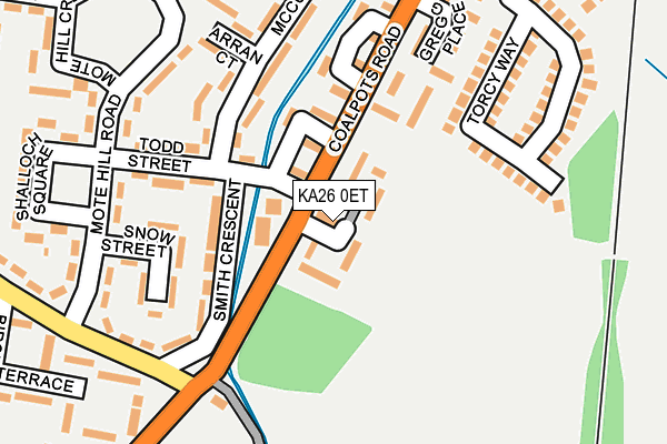 KA26 0ET map - OS OpenMap – Local (Ordnance Survey)