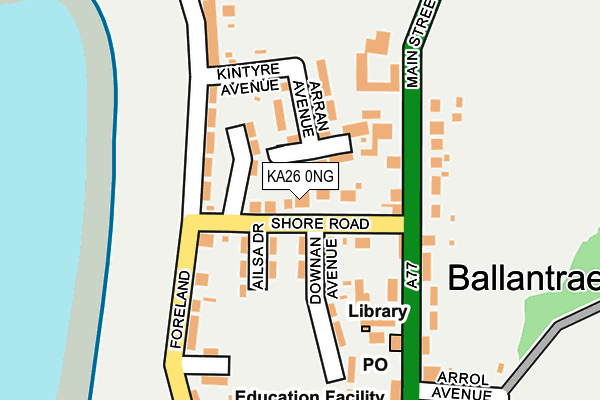 KA26 0NG map - OS OpenMap – Local (Ordnance Survey)