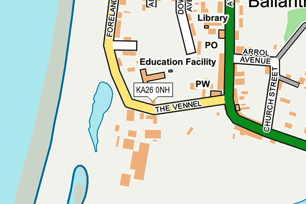 KA26 0NH map - OS OpenMap – Local (Ordnance Survey)