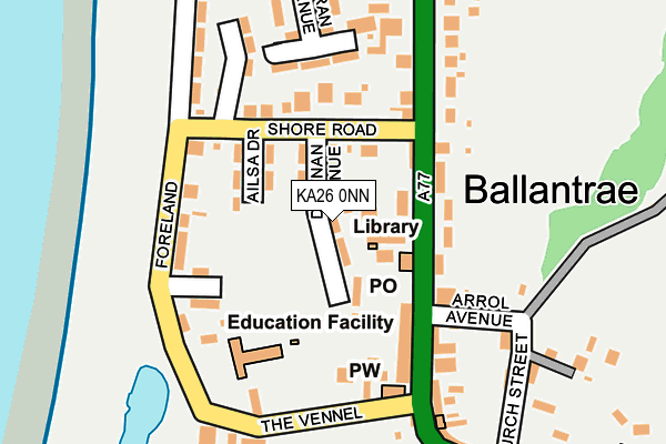 KA26 0NN map - OS OpenMap – Local (Ordnance Survey)