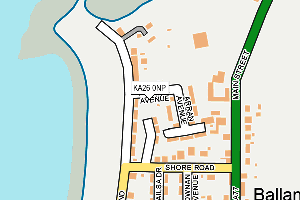KA26 0NP map - OS OpenMap – Local (Ordnance Survey)