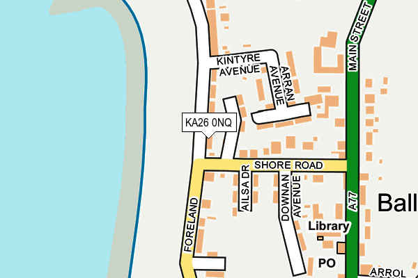 KA26 0NQ map - OS OpenMap – Local (Ordnance Survey)