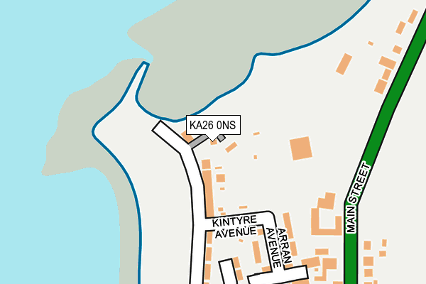 KA26 0NS map - OS OpenMap – Local (Ordnance Survey)