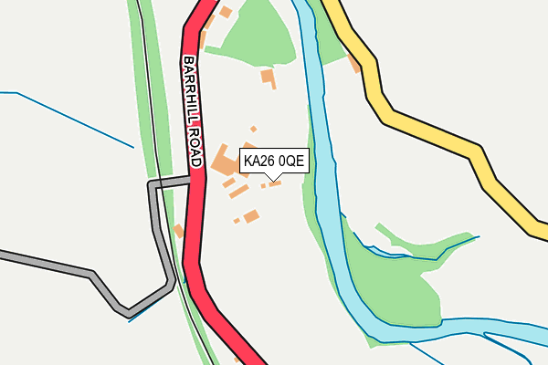 KA26 0QE map - OS OpenMap – Local (Ordnance Survey)