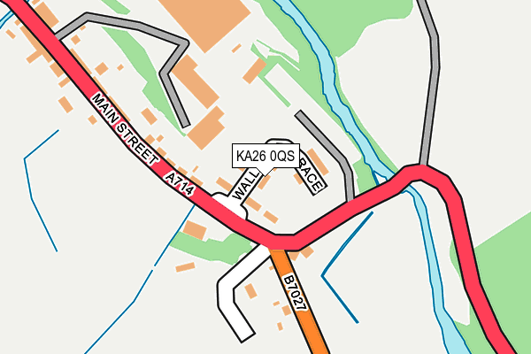 KA26 0QS map - OS OpenMap – Local (Ordnance Survey)