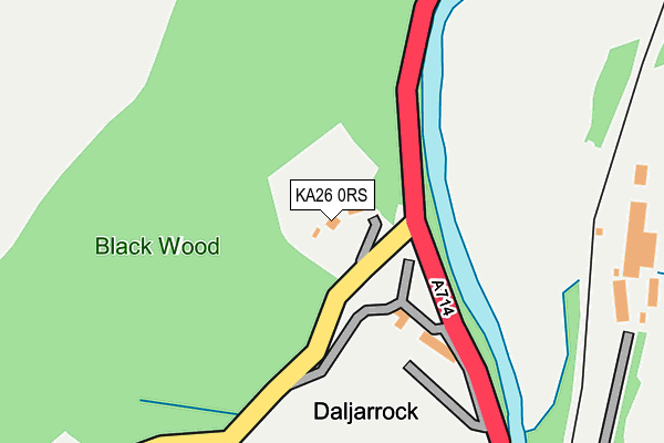 KA26 0RS map - OS OpenMap – Local (Ordnance Survey)