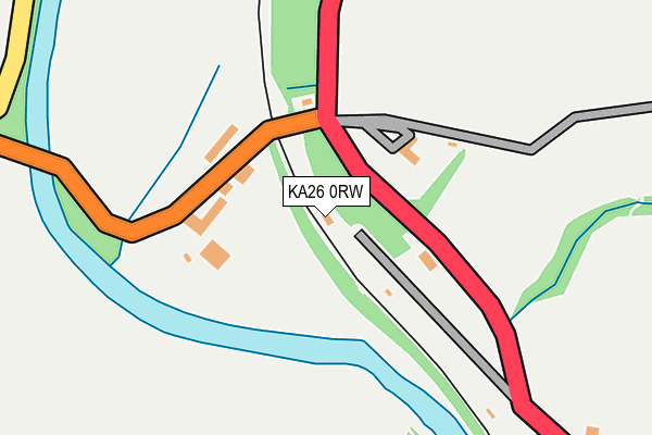 KA26 0RW map - OS OpenMap – Local (Ordnance Survey)