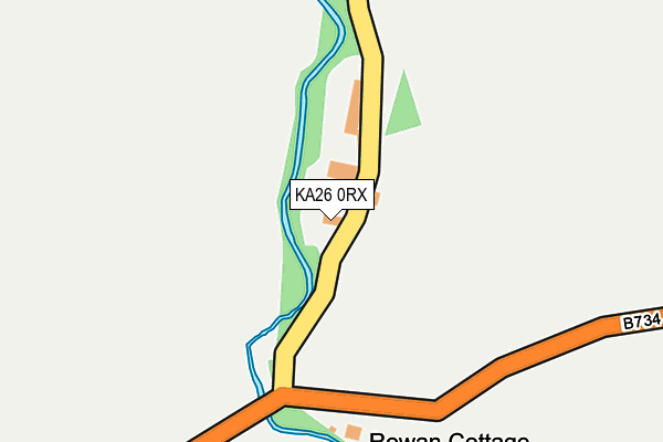 KA26 0RX map - OS OpenMap – Local (Ordnance Survey)